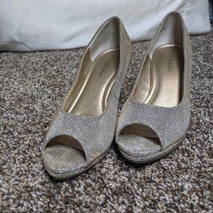 Silver & Gold Shiny 2" heels